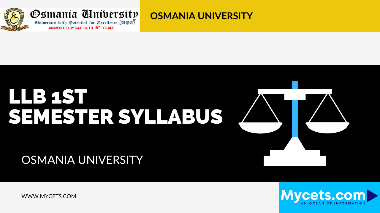 llb syllabus osmania university 1st year