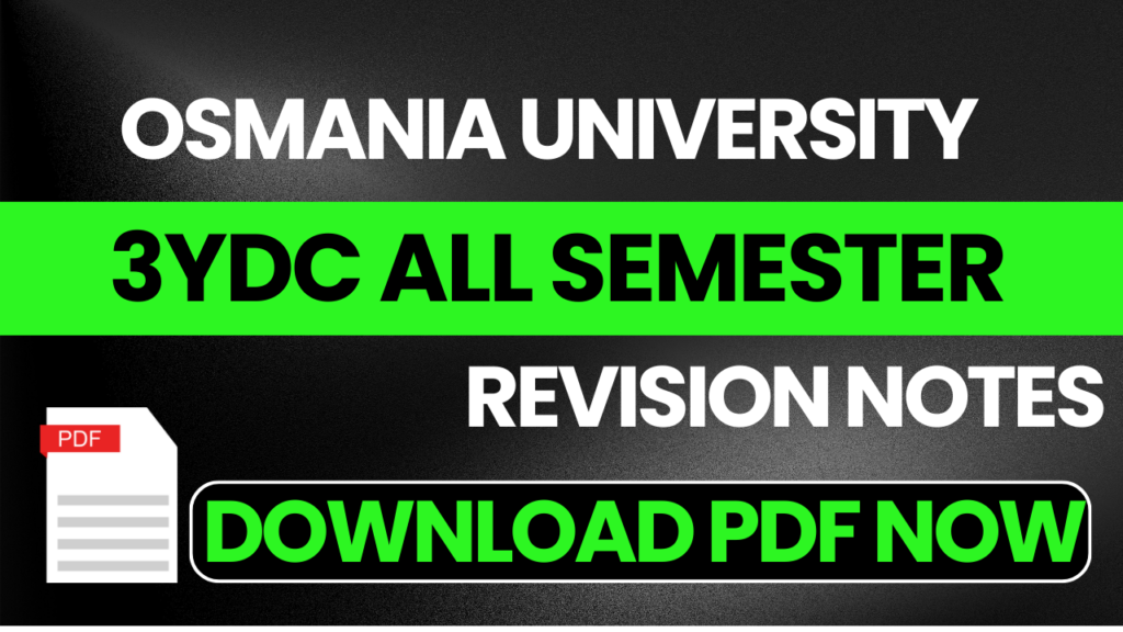 OU LLB NotesOU LLB 3YDC study materials for Osmania UniversityOU LLB Study Material FreeOU LLB Materials For Free