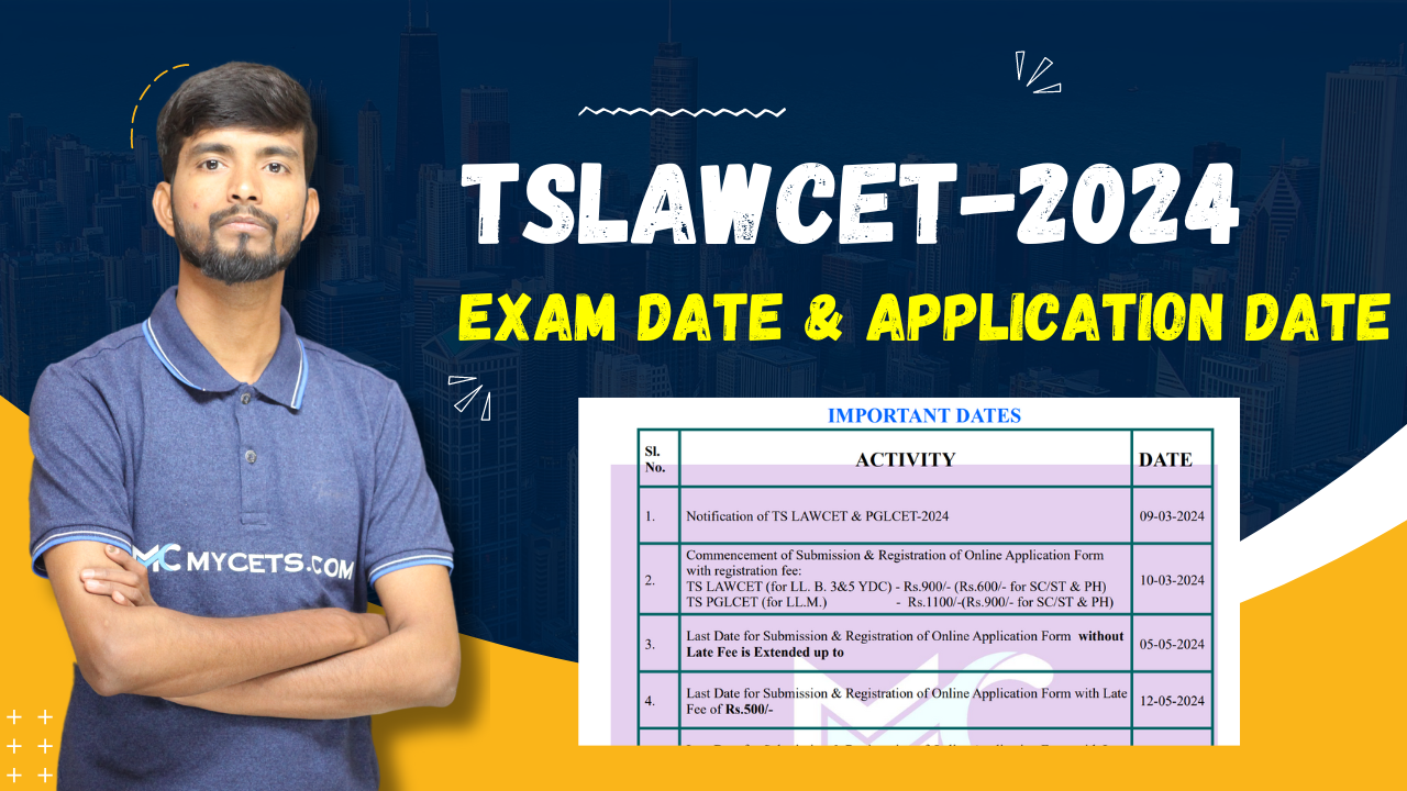 TSLAWCET 2024 Exam DateTSLAWCET 2024 Application Starts FromTSLAWCET 2024 NotificationTSLAWCET Schedule 2024