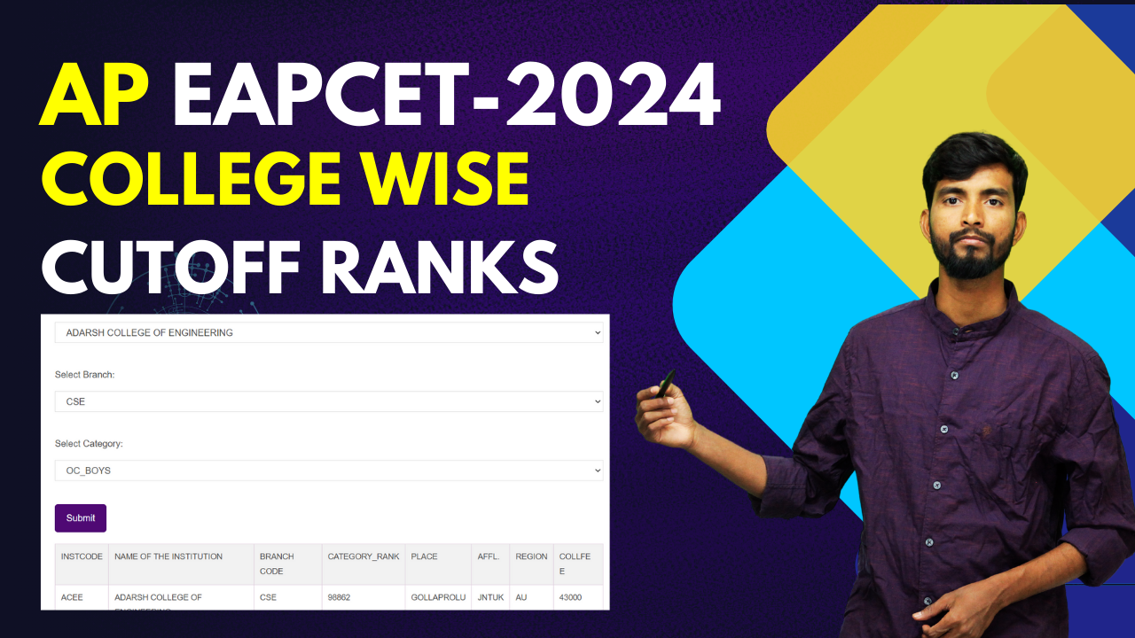 You are currently viewing APEAPCET Cutoff Ranks 2024|APEAPCET 2024 Cutoff Ranks|APEAPCET Engineering Cutoff Ranks|APEAPCET 2024 All Colleges Cutoff Ranks