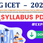 TG ICET 2025 Syllabus PDF Download