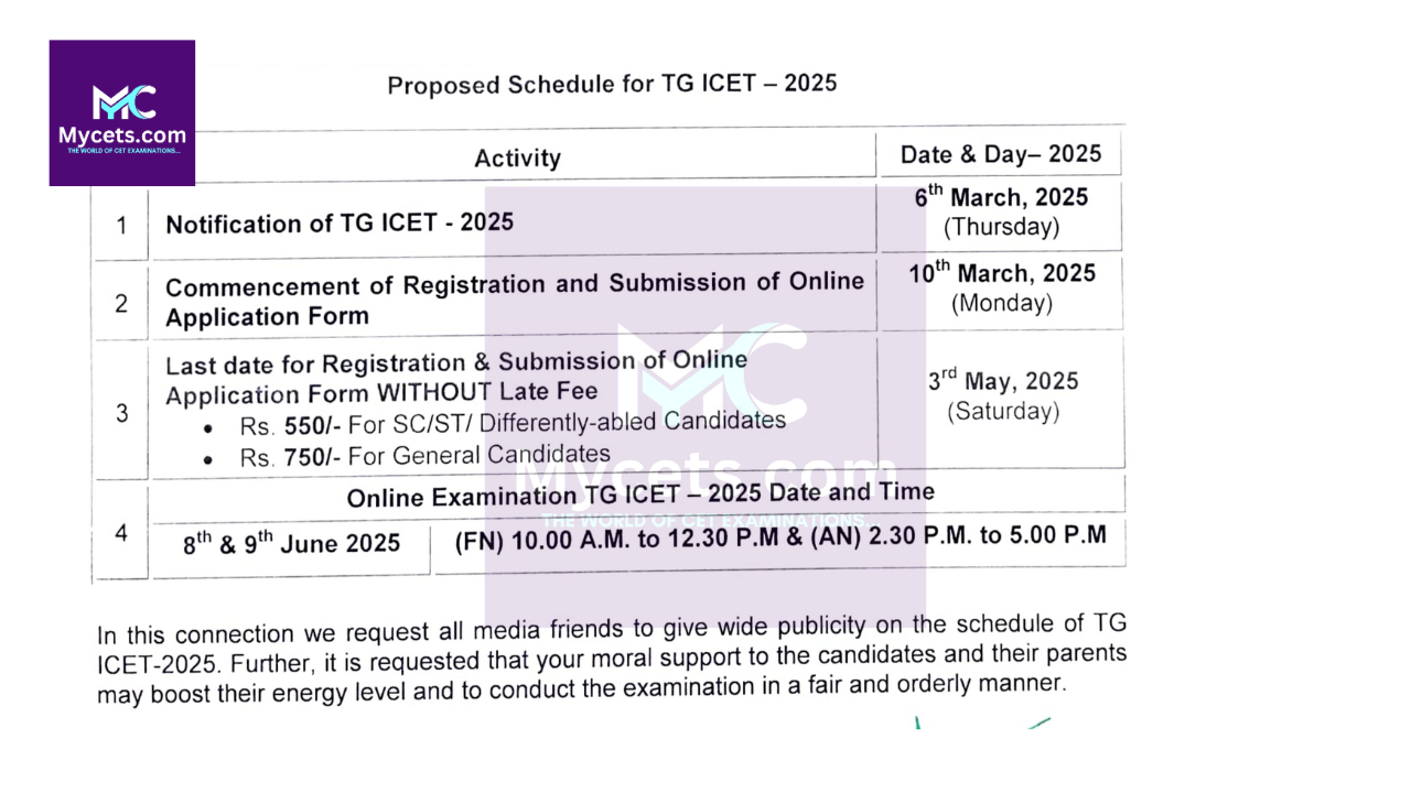 You are currently viewing TG ICET 2025 Exam Date Official