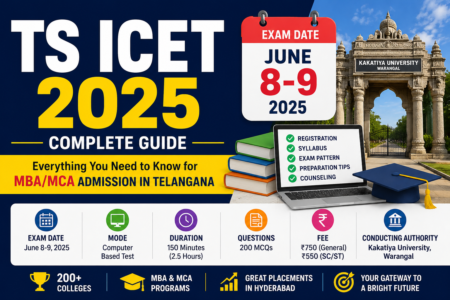 You are currently viewing TS ICET 2025: Everything You Need to Know for MBA/MCA Admission in Telangana