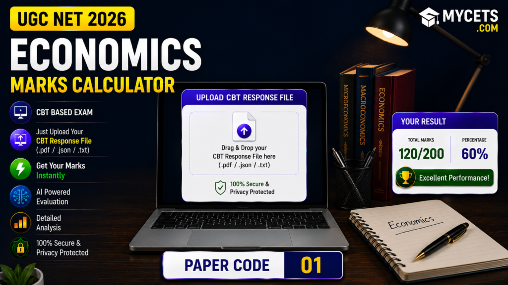 UGC NET Economics Marks Calculator – Subject Code 01 Instant Score Check