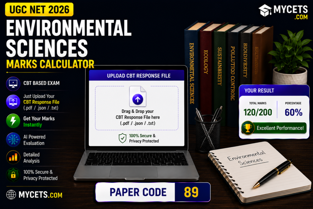 UGC NET Environmental Sciences Marks Calculator thumbnail and featured image