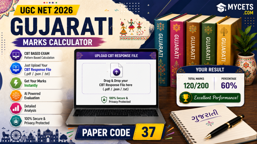 UGC NET Gujarati Marks Calculator featured image