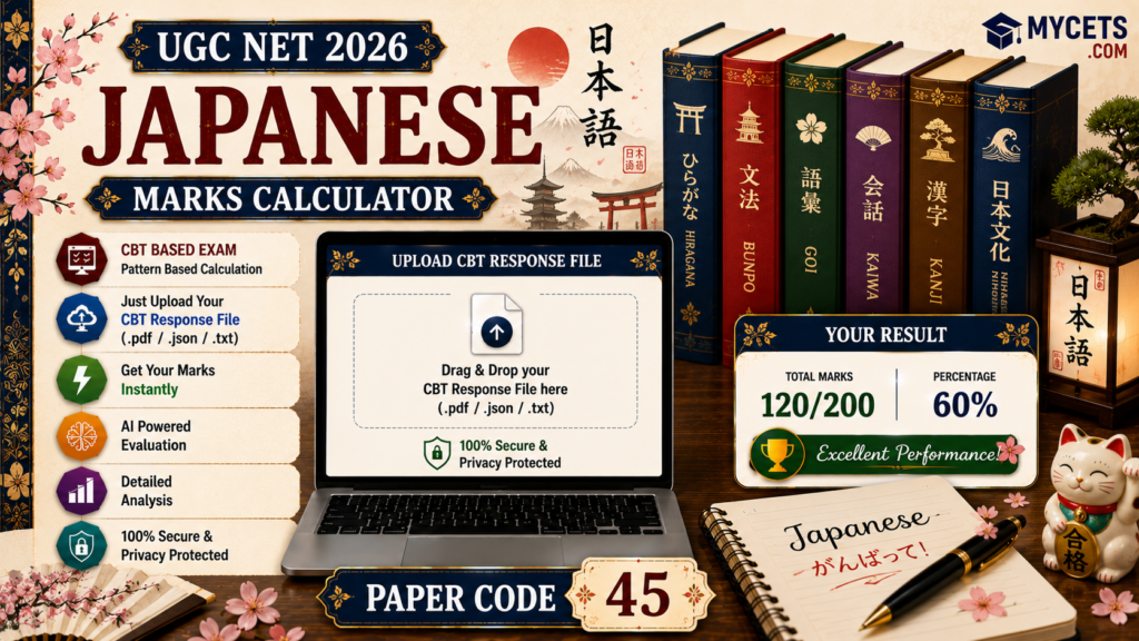 UGC NET Japanese Marks Calculator – Check Your Score