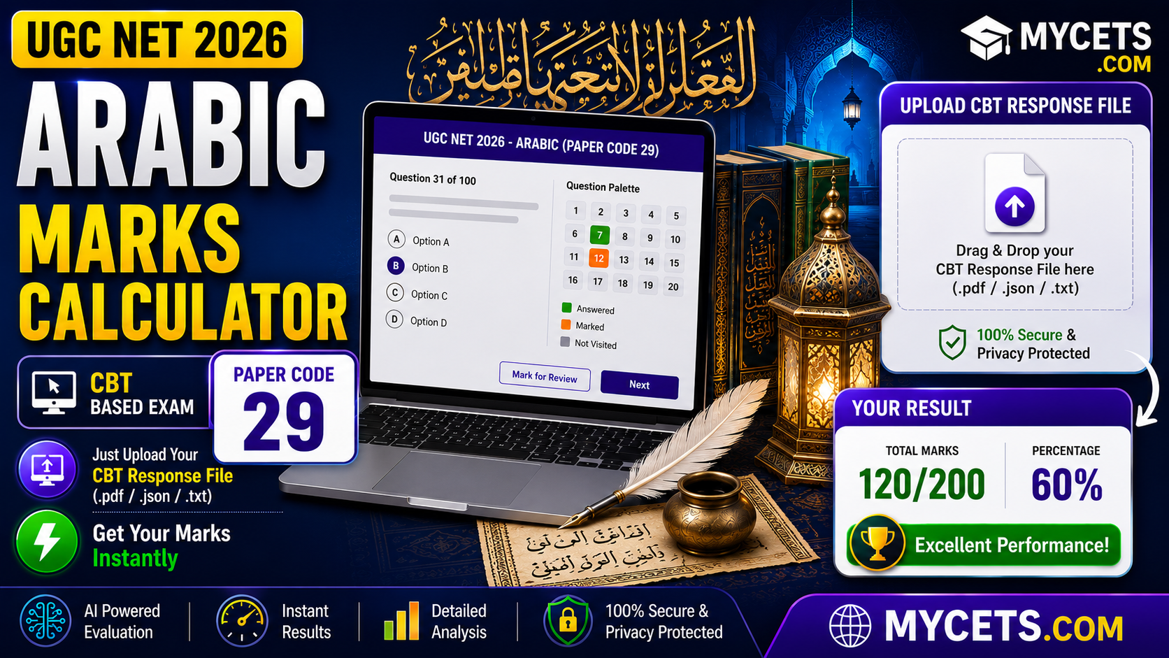 UGC NET Arabic Marks Calculator – Subject Code 29 thumbnail