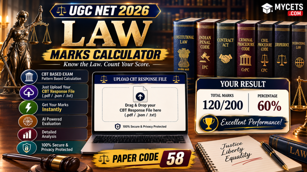 UGC NET Law Marks Calculator – Calculate Your Score