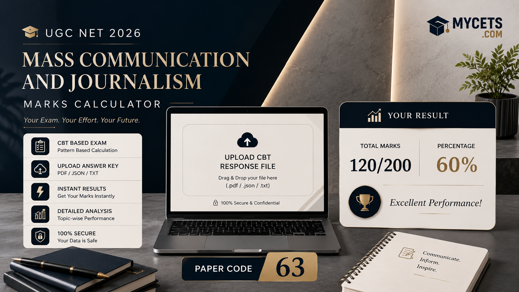 UGC NET Mass Communication Marks Calculator