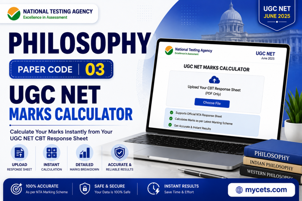 UGC NET Philosophy Marks Calculator – Instant Score