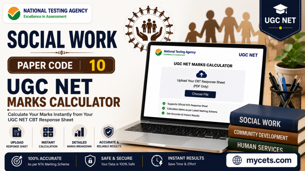 UGC NET Social Work Marks Calculator – Score Now