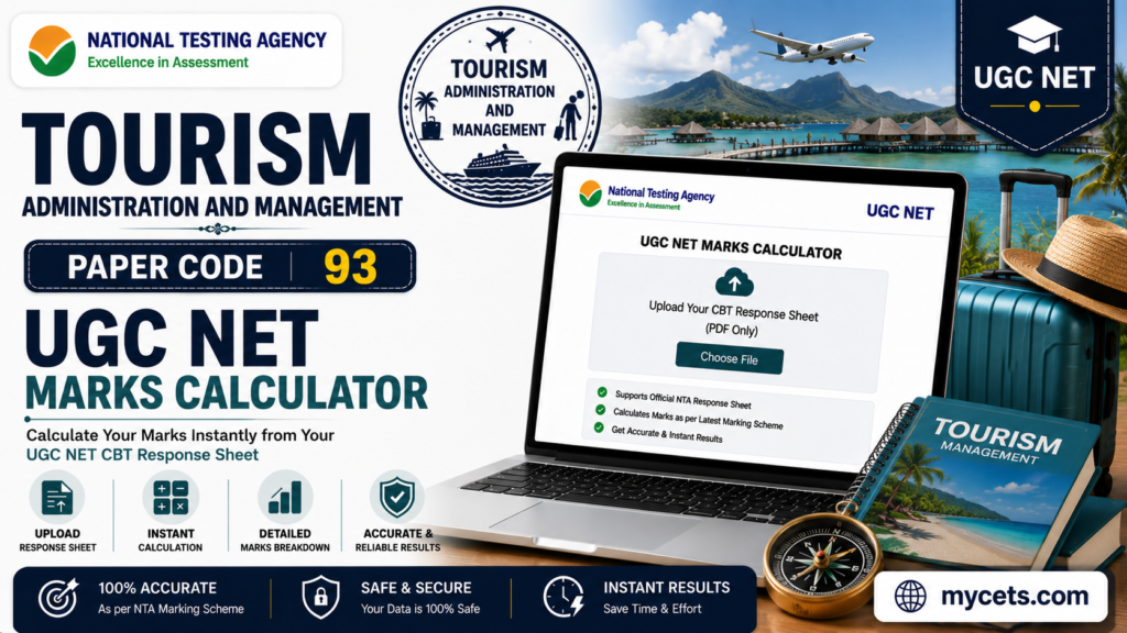 UGC NET Tourism Administration Marks Calculator