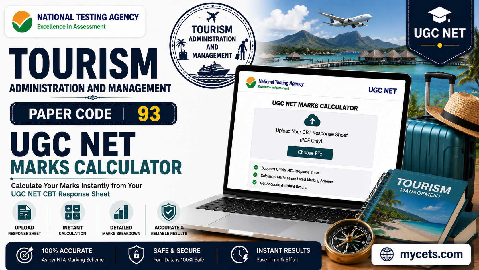 UGC NET Tourism Administration Marks Calculator