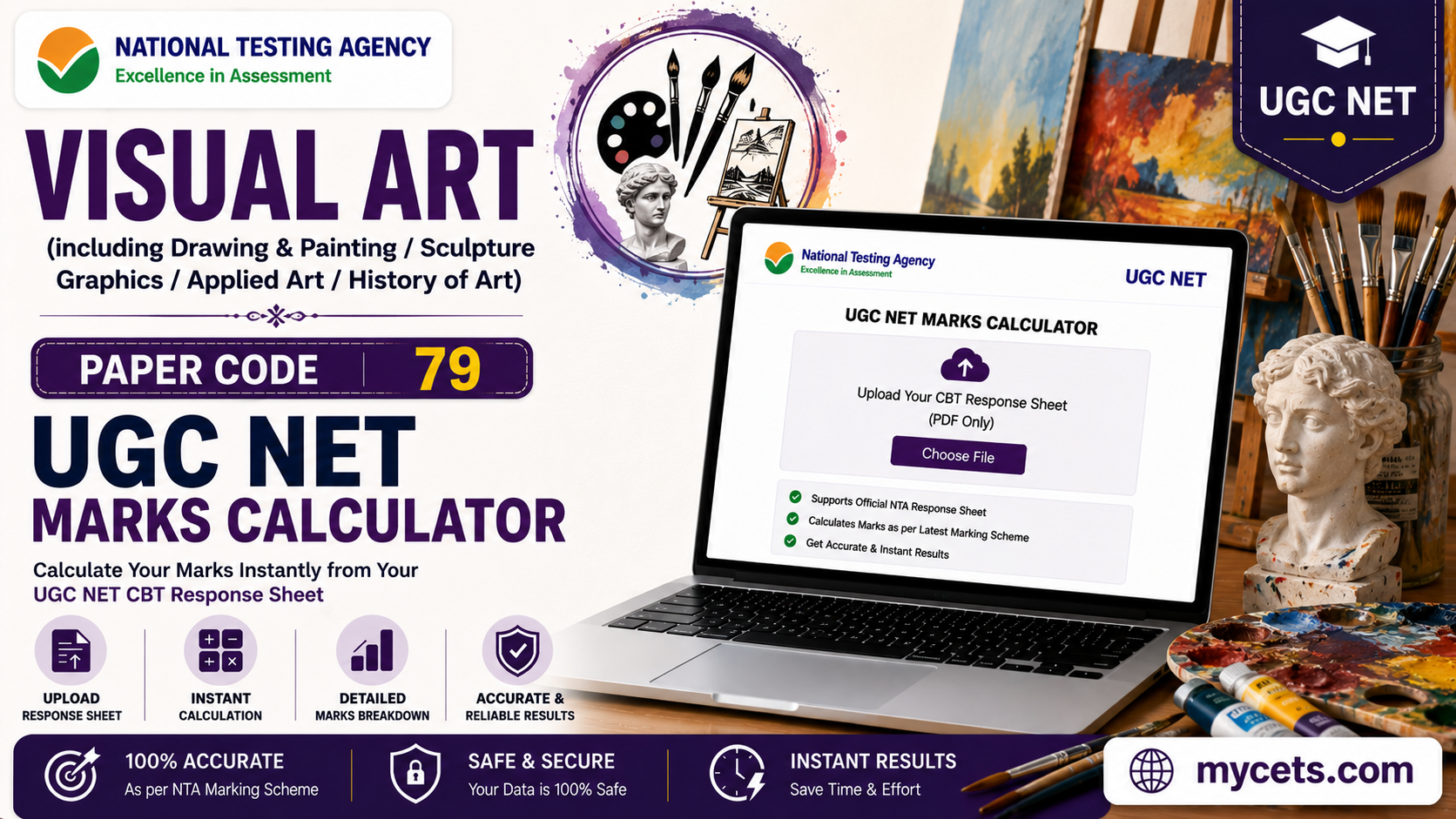 UGC NET Visual Art Marks Calculator – Score Now
