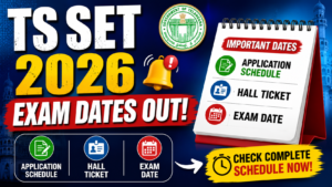 This image tell about the TS SET 2026 Exam dates and other details